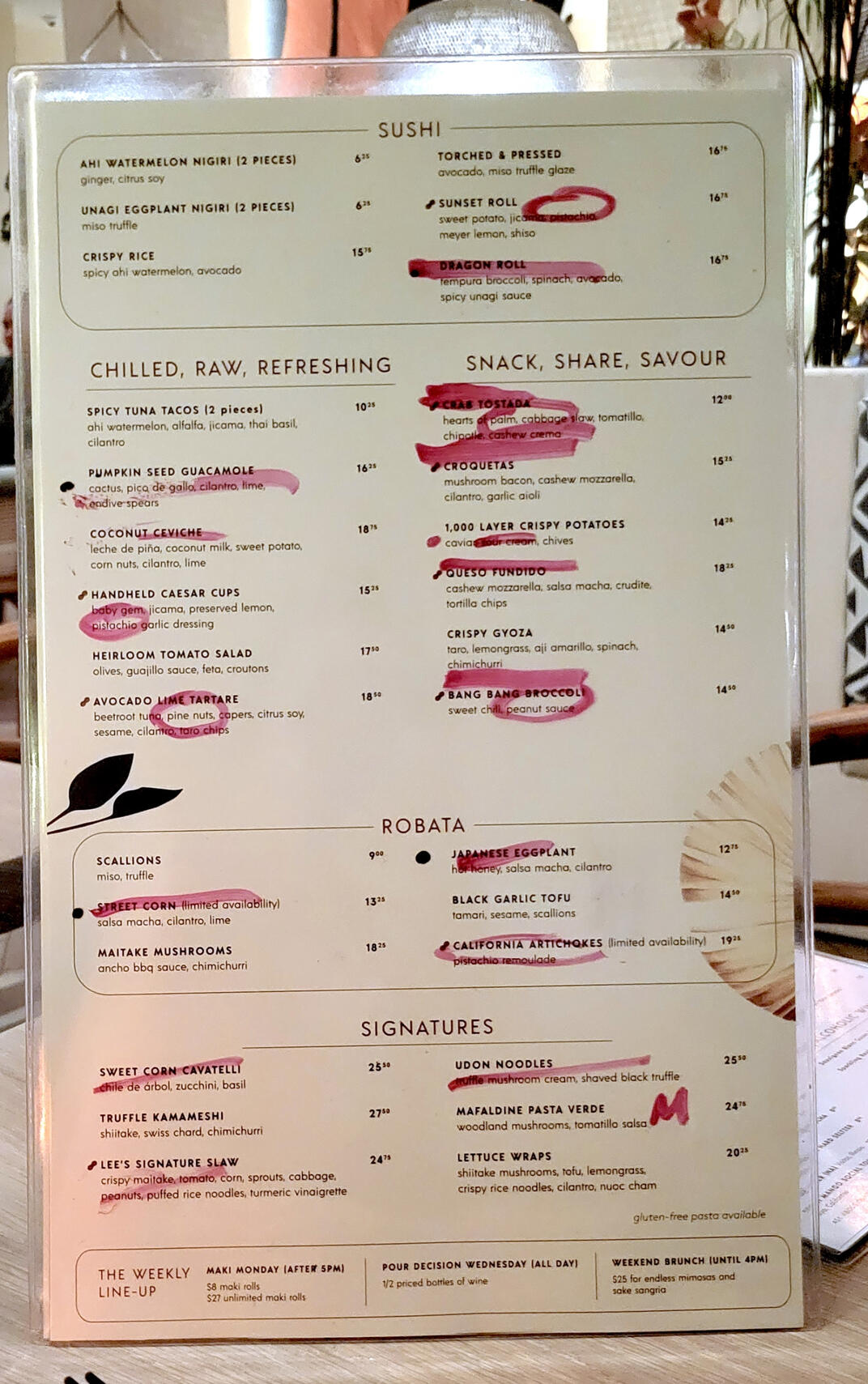 Planta Menu Pix